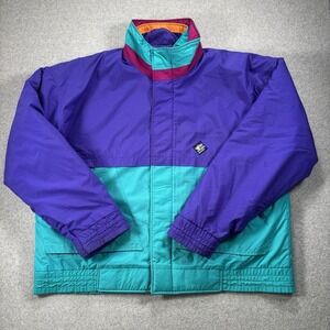 WOOLRICH SIGMET GEAR Vintage Ski Snowboard Outdoor Blue Jacket W/ Liner Size XL